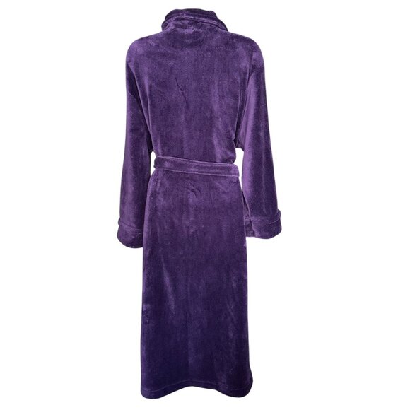 Charter Club Intimates Plush Purple Bathrobe - Picture 2 of 11